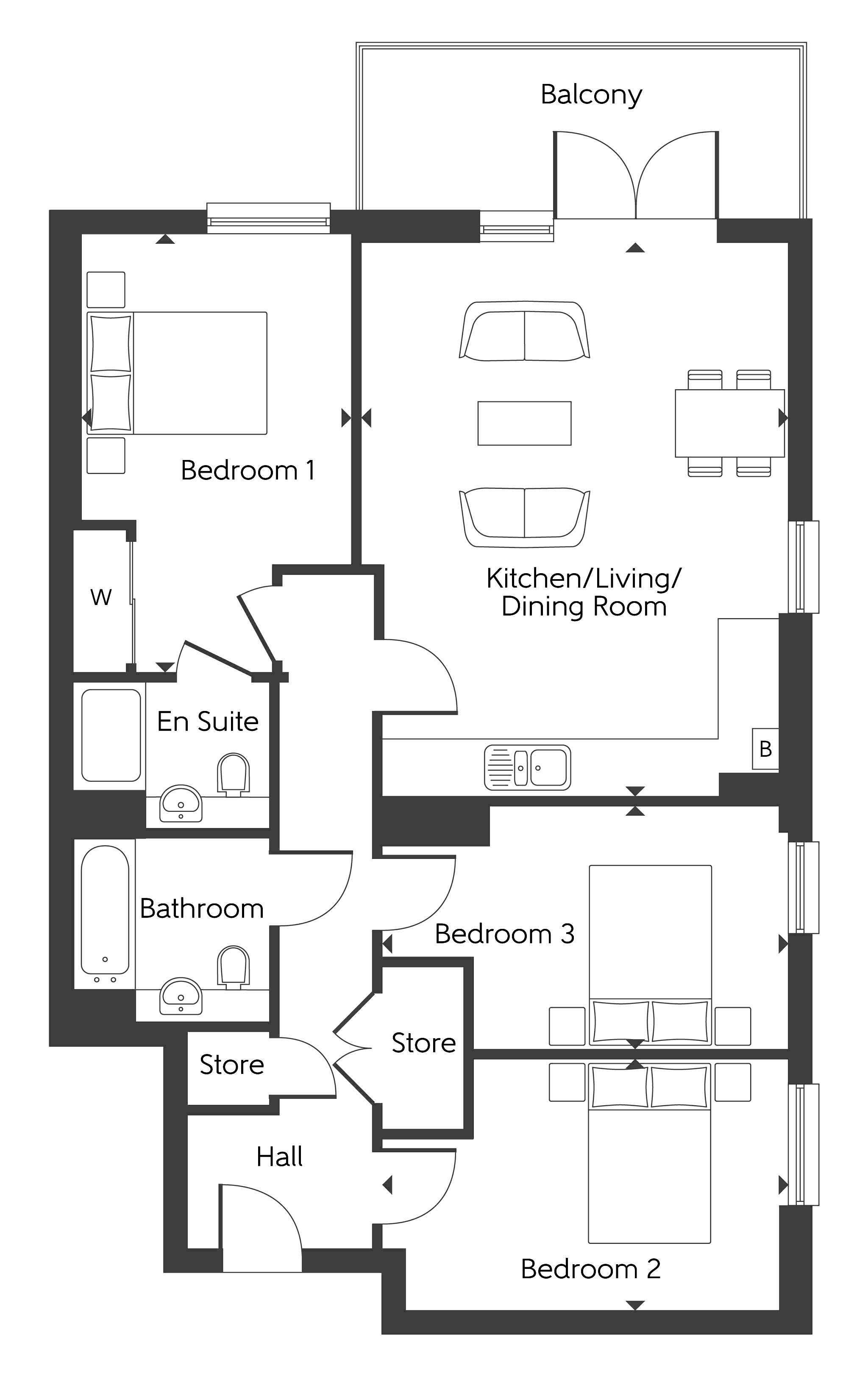3 Bedrooms Flat for sale in Artillery Place, London SE18