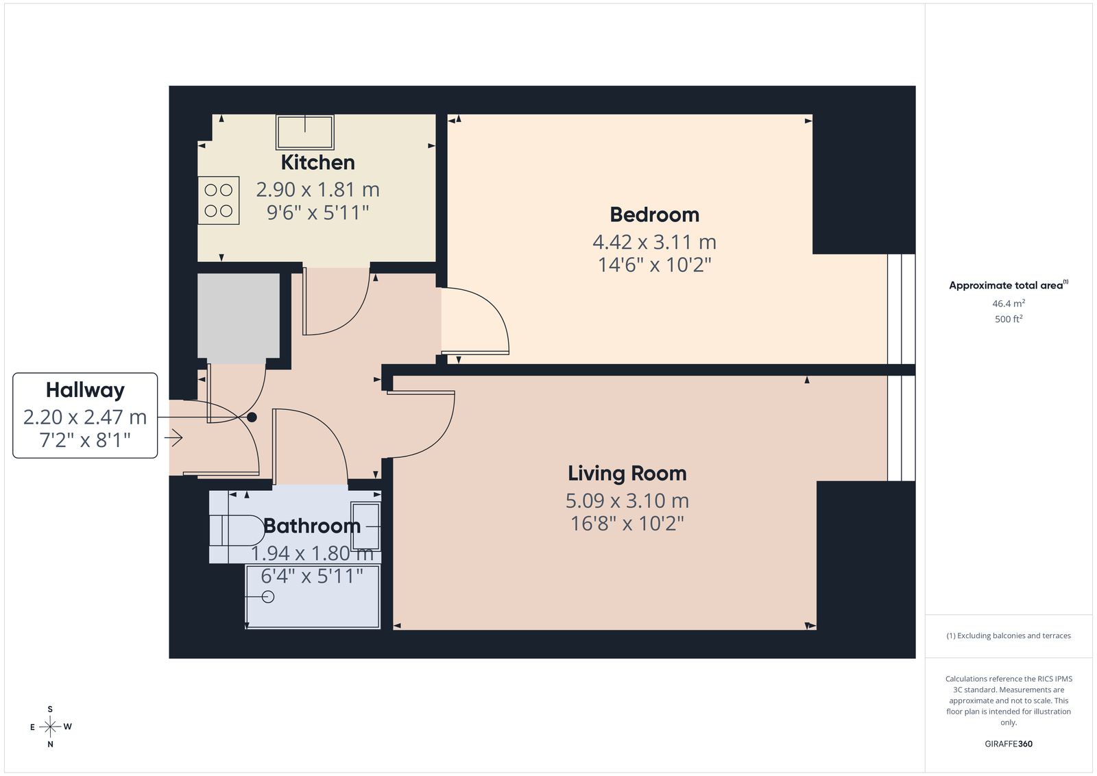 Fleur De Lis,Flat 33, Courtland Road, Paignton floorplan