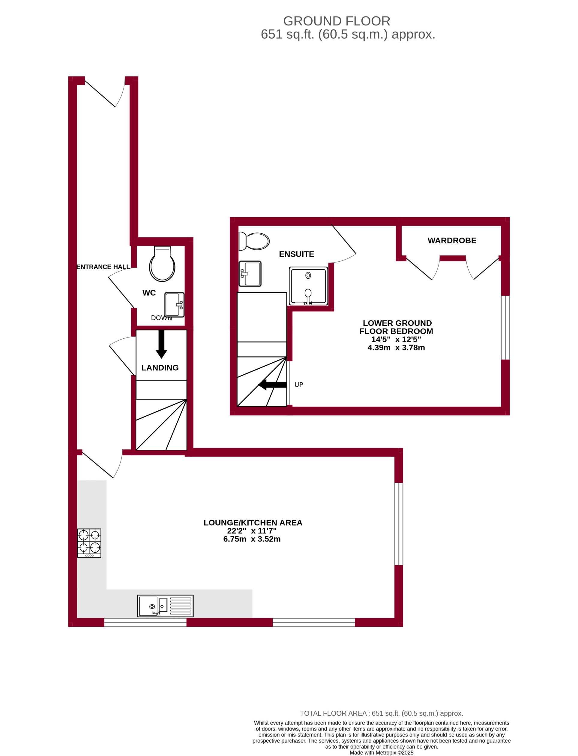 1, Archway House, 72a London Street, Reading floorplan
