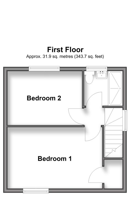 Lark Rise Langley Green, Crawley floorplan