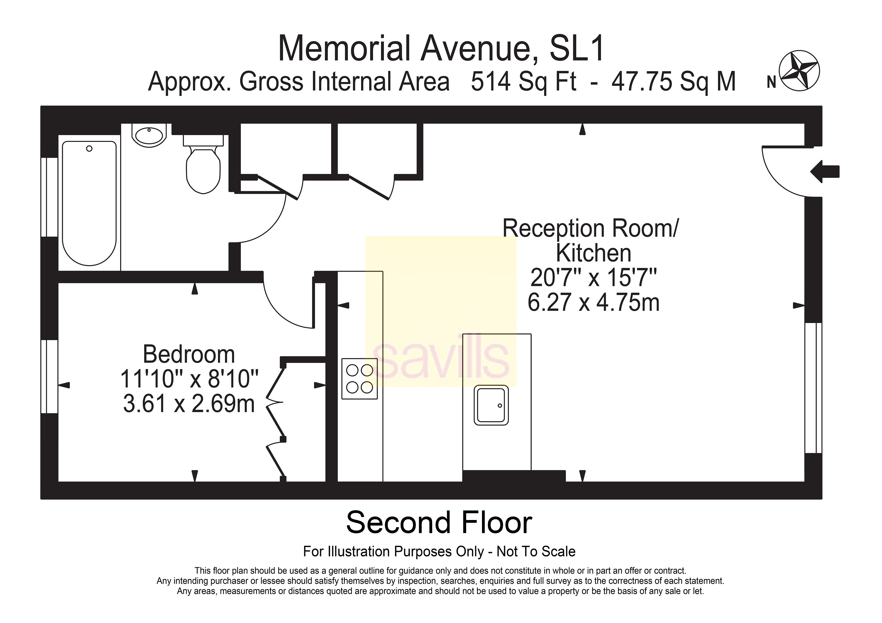 Flat 88,, The Factory, Slough floorplan