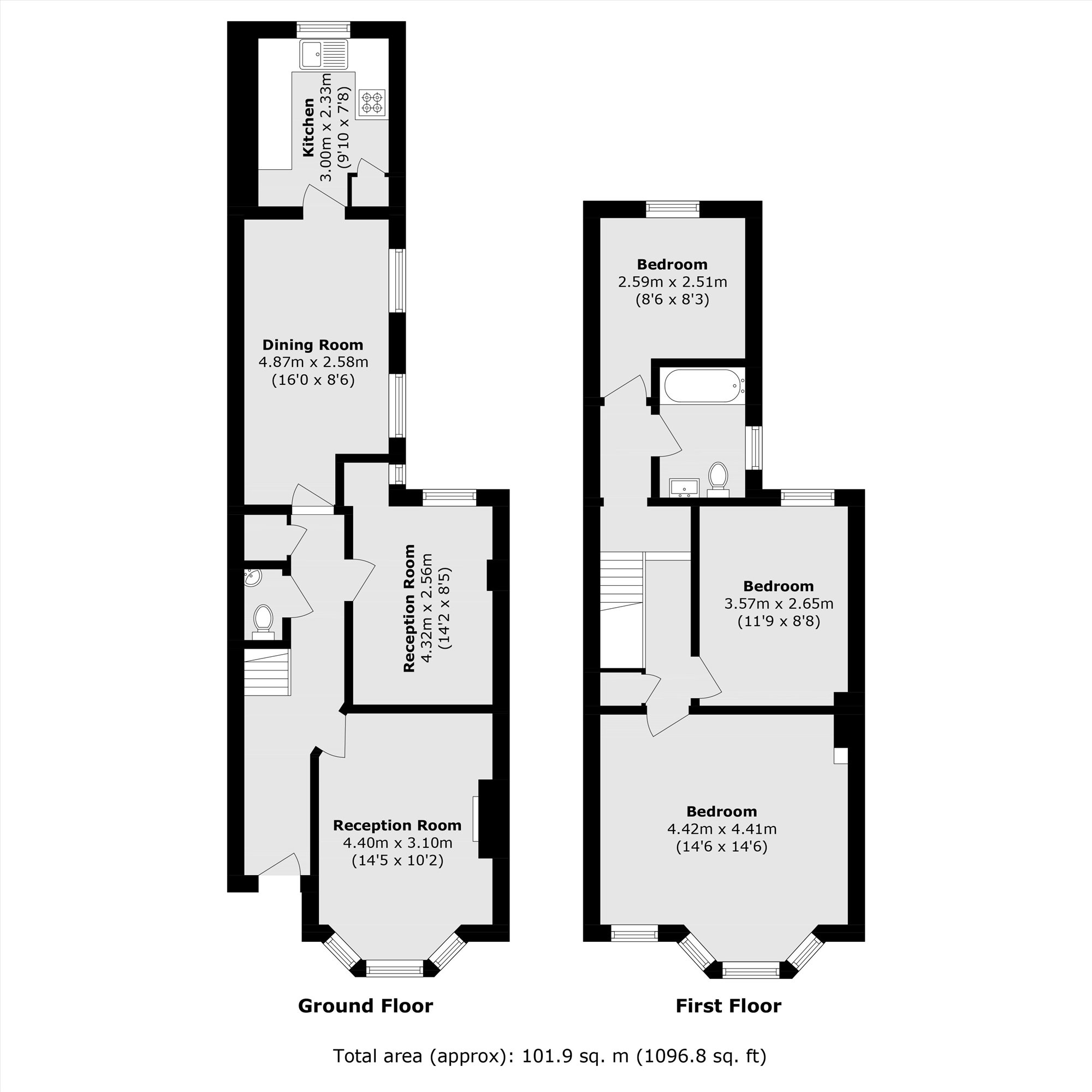 Bexhill Road, London floorplan
