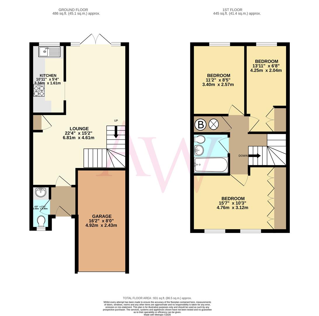 54, Tanners Crescent, Hertford floorplan