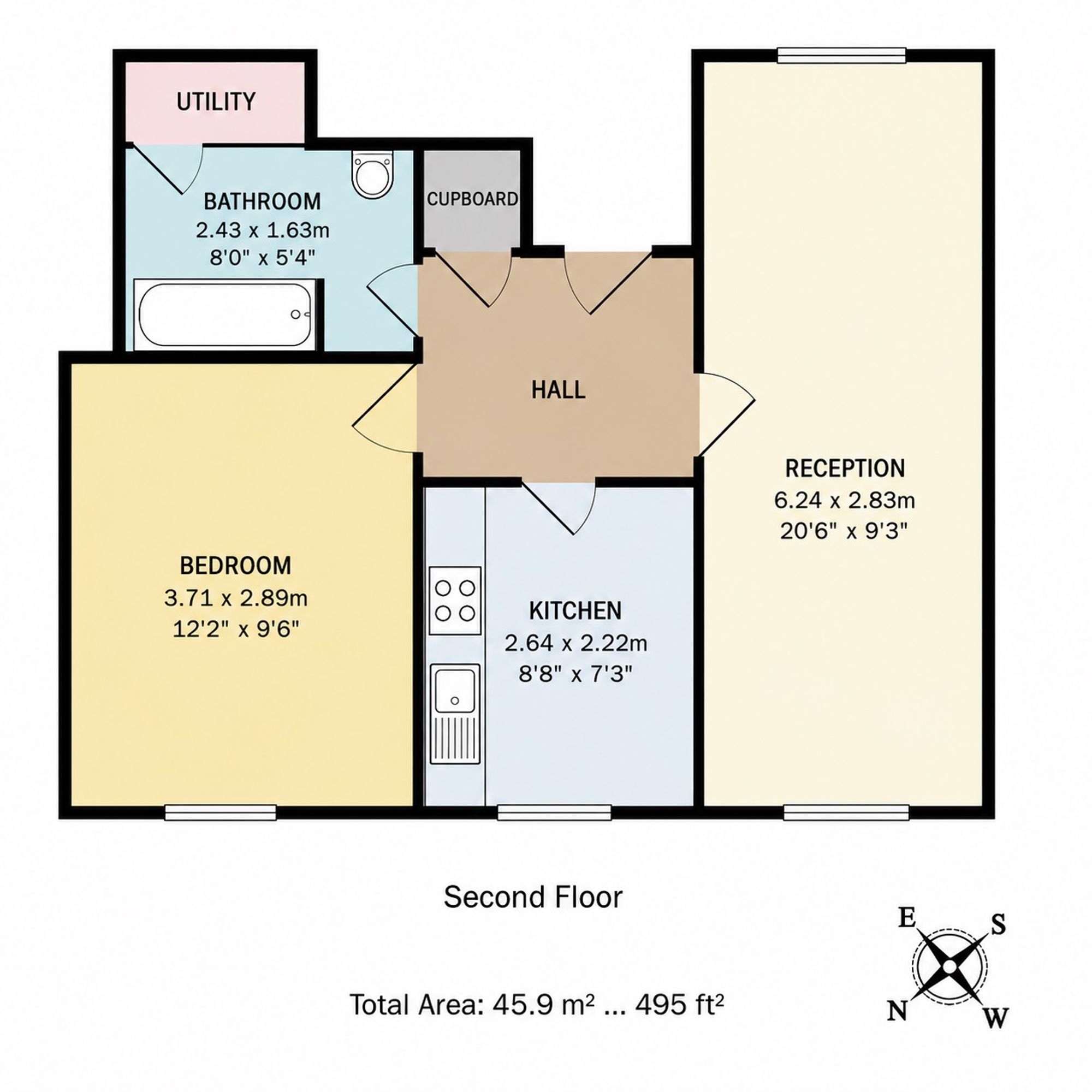 Flat 5, Alban Court West End Lane, Barnet floorplan