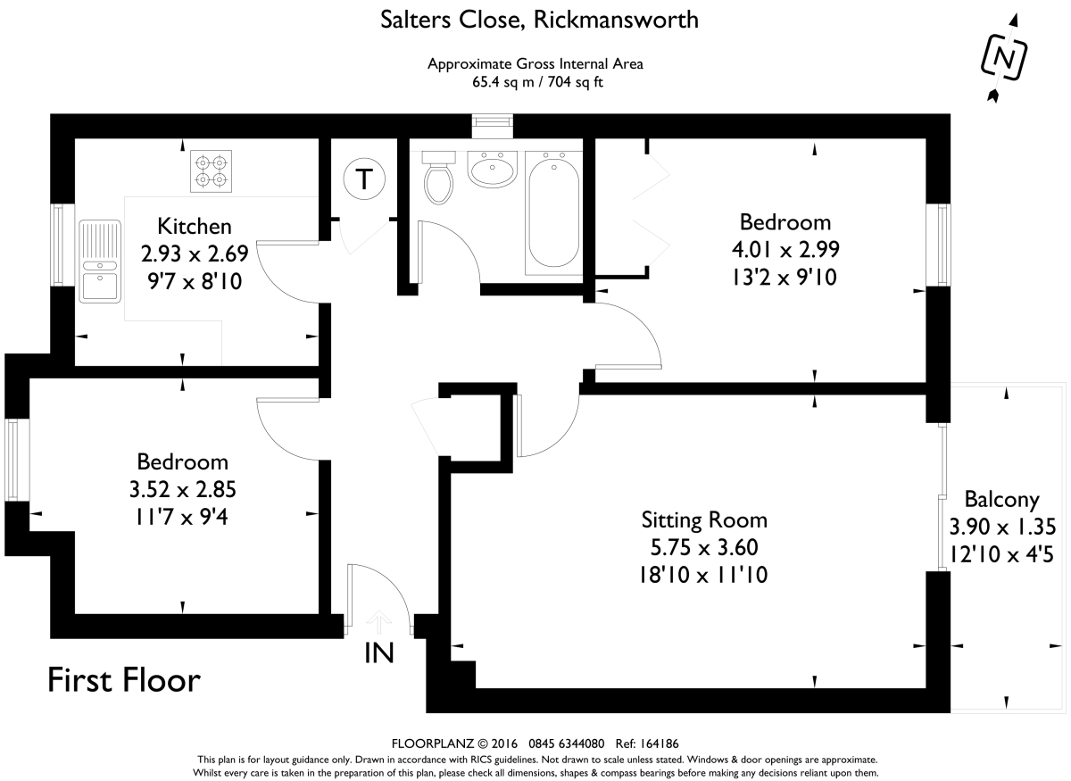 32, Salters Close, Rickmansworth floorplan