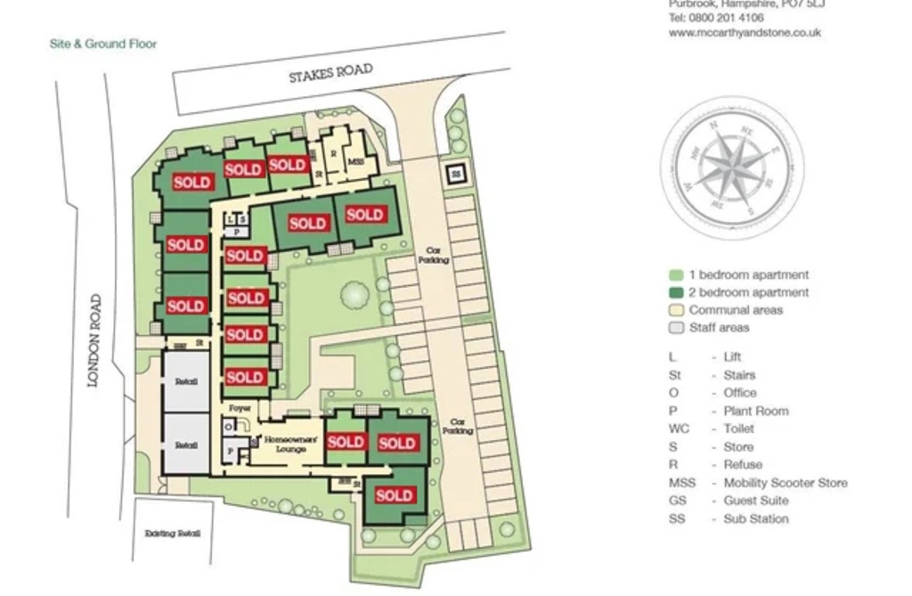 New home, 1 bed property for sale in Stakes Road, Purbrook