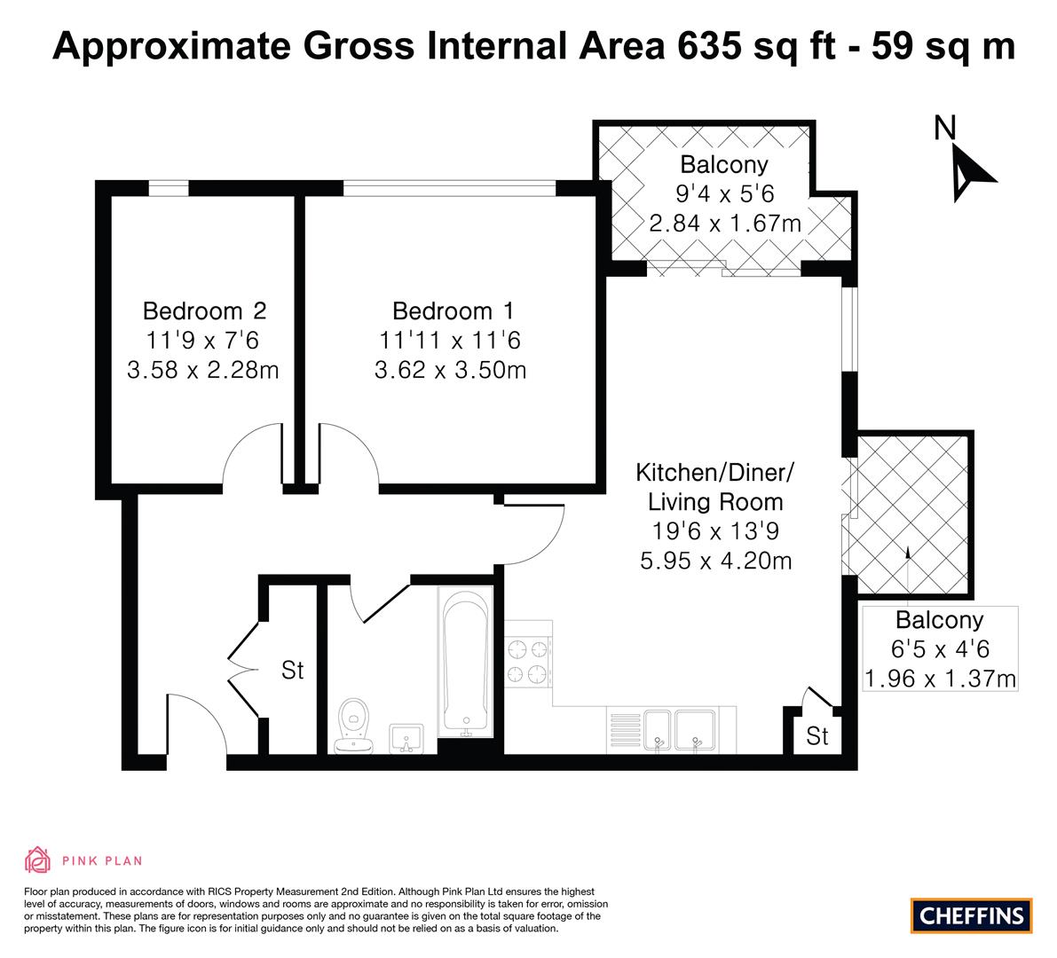 93, Great Northern Road, Cambridge floorplan