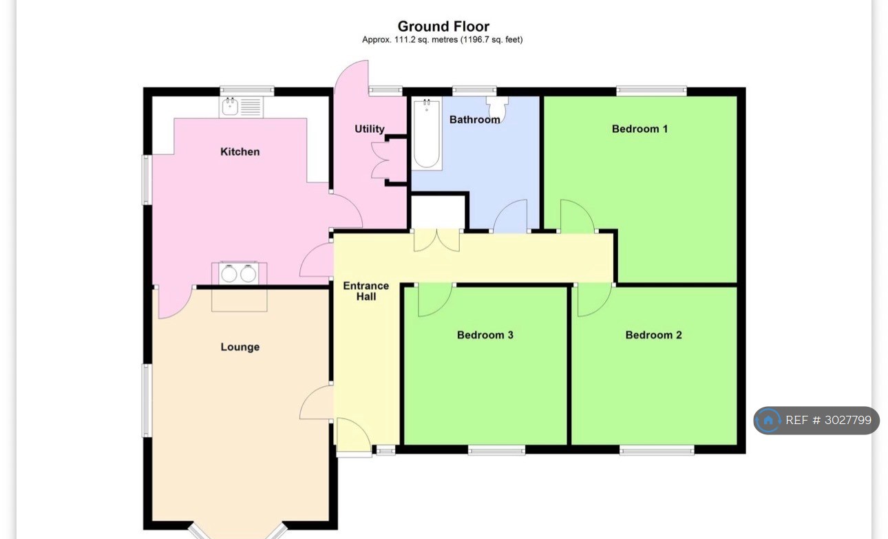 The Hollies, Gatrum Lane, Chapel St. Leonards, Skegness floorplan