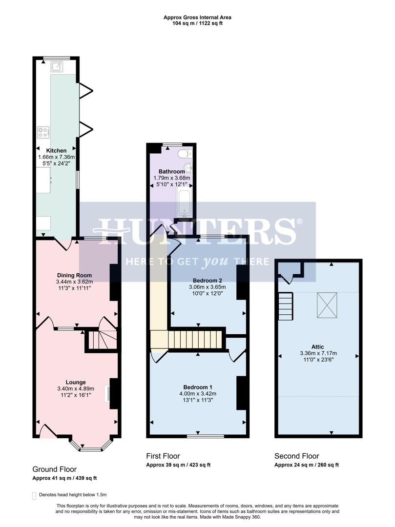 45, Timber Street, Wigston floorplan