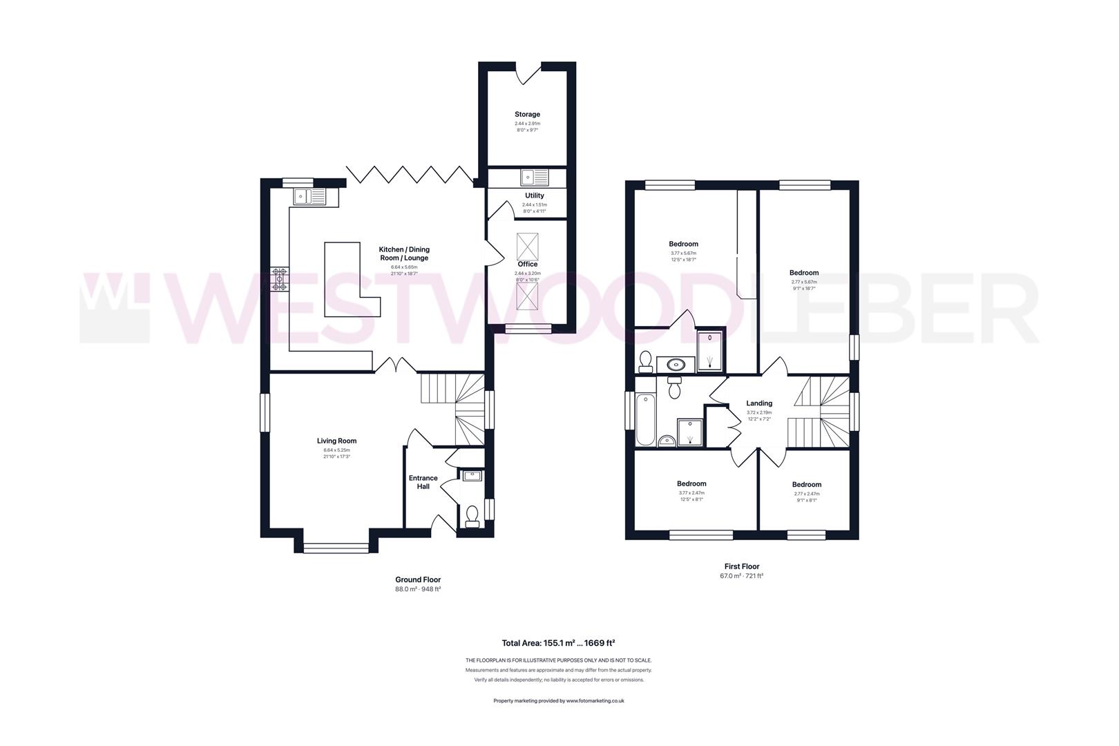 195, London Road, Hertford floorplan