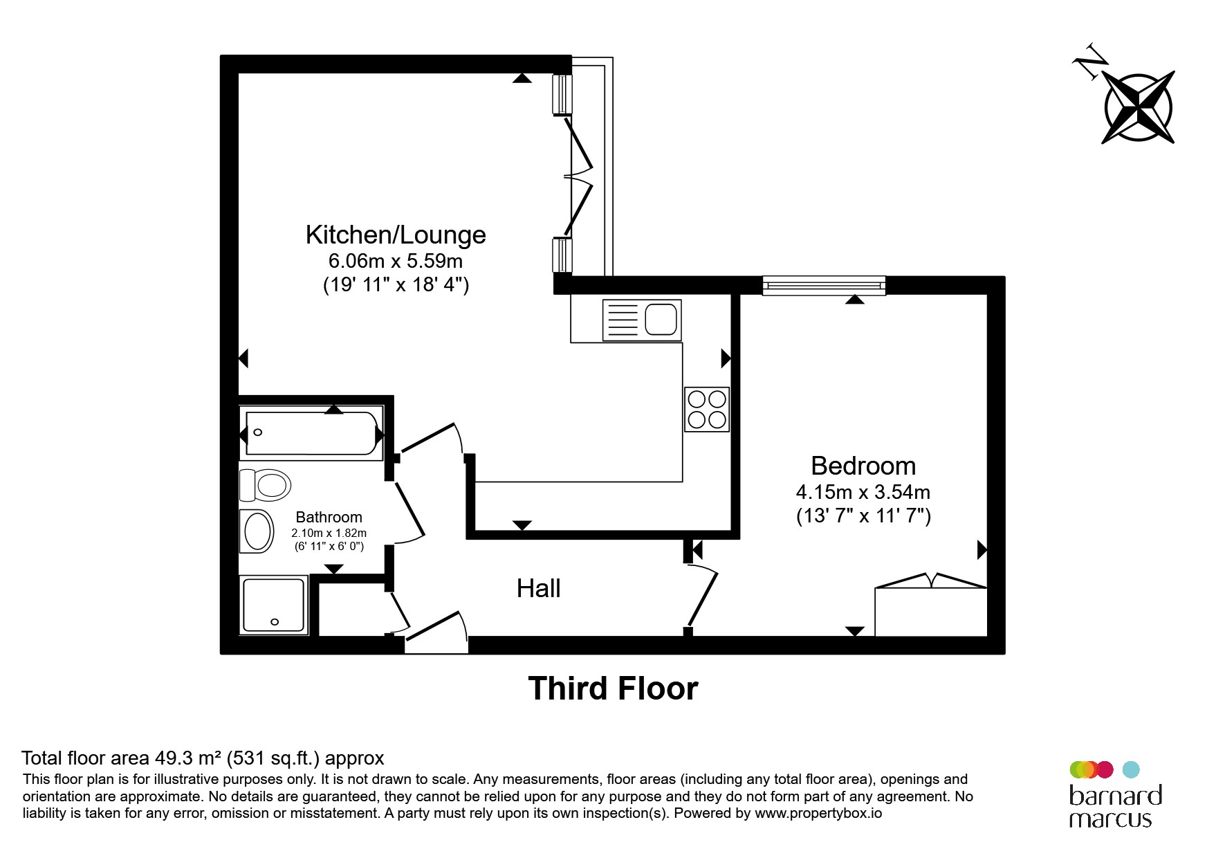 Flat 24, 341a, London Road, Mitcham floorplan