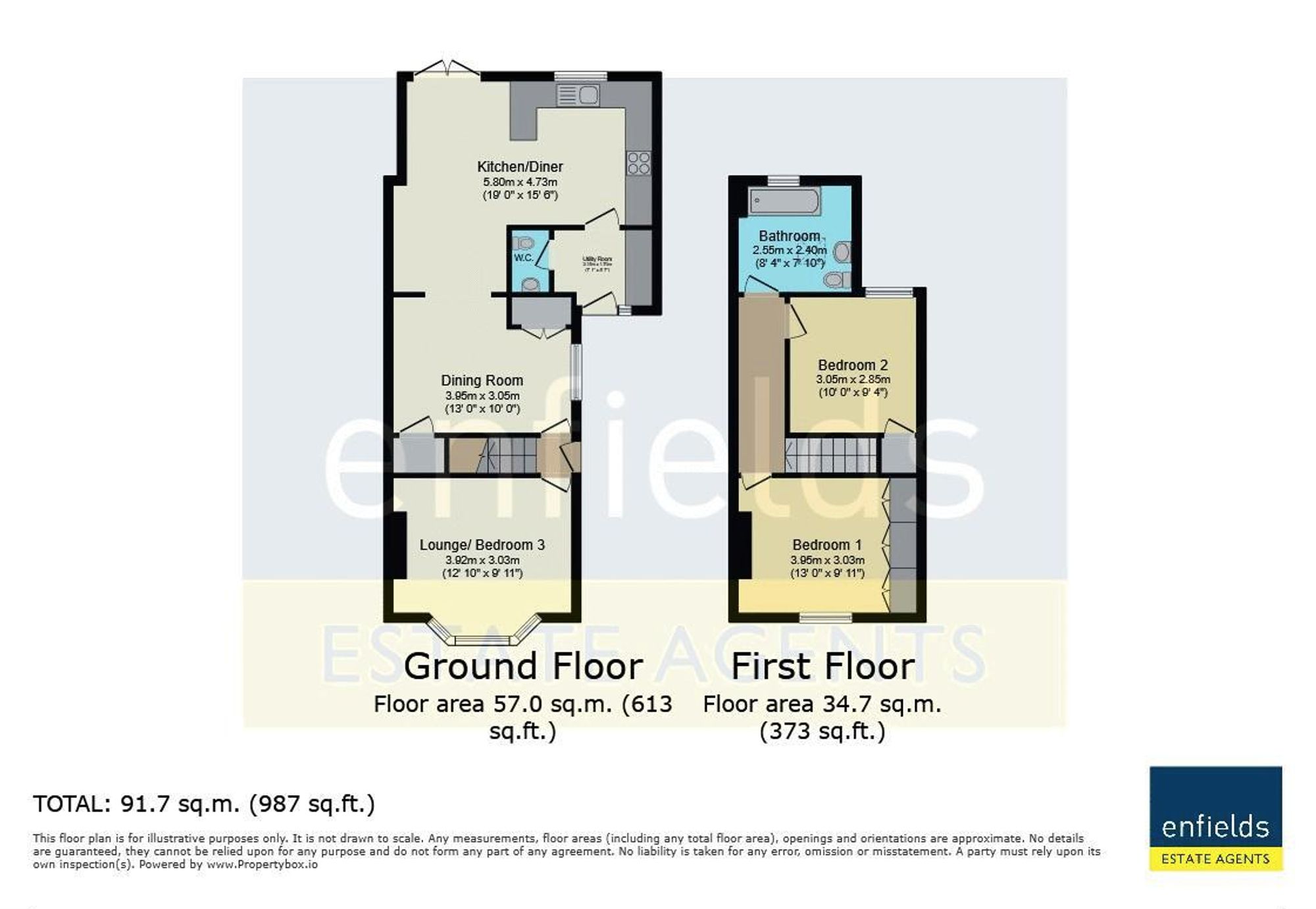 275 Malmesbury Park Road, Bournemouth floorplan