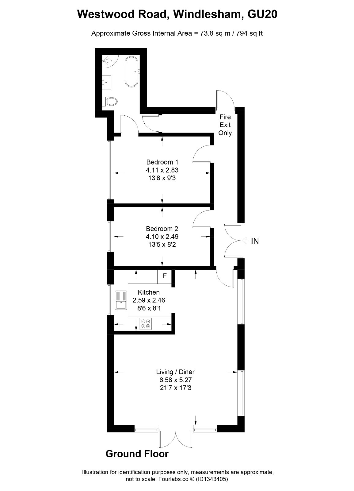 Westwood Road, Surrey floorplan