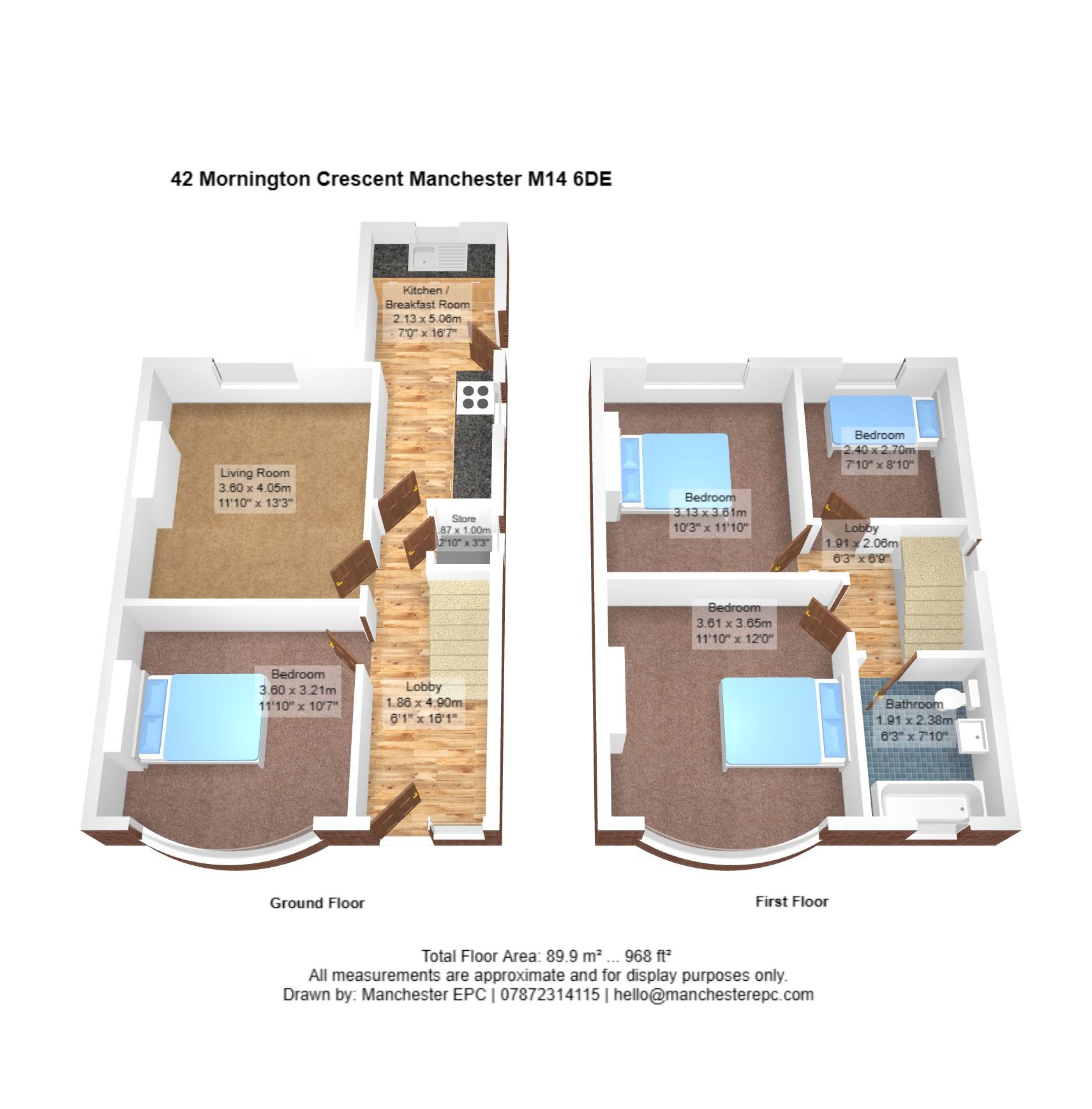 42 Mornington Crescent, Manchester floorplan