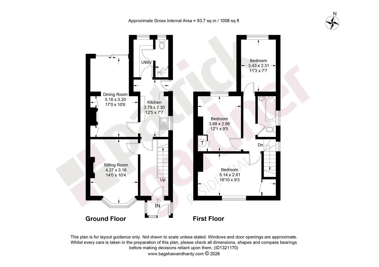 22, Simmil Road, Esher floorplan