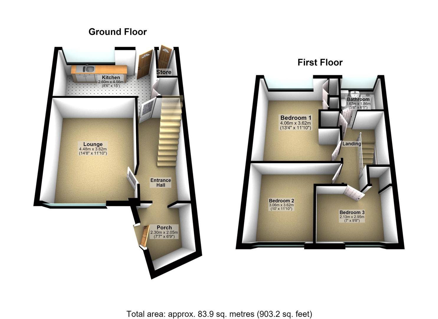 38, Victoria Street, Castleford floorplan