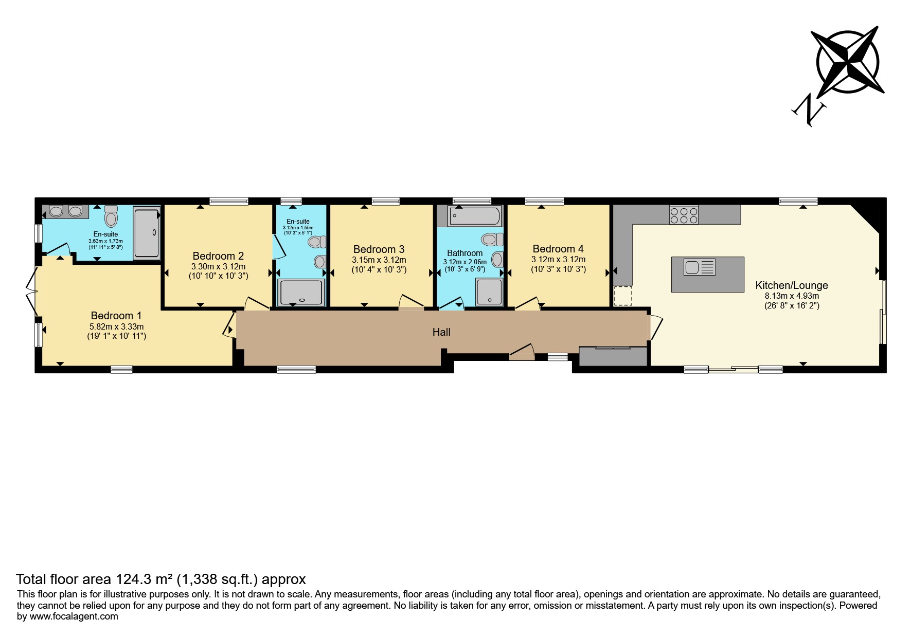6, Common Road, Snettisham floorplan
