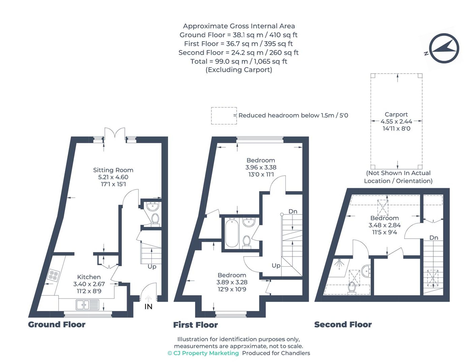 38 Twin Foxes, Knebworth floorplan