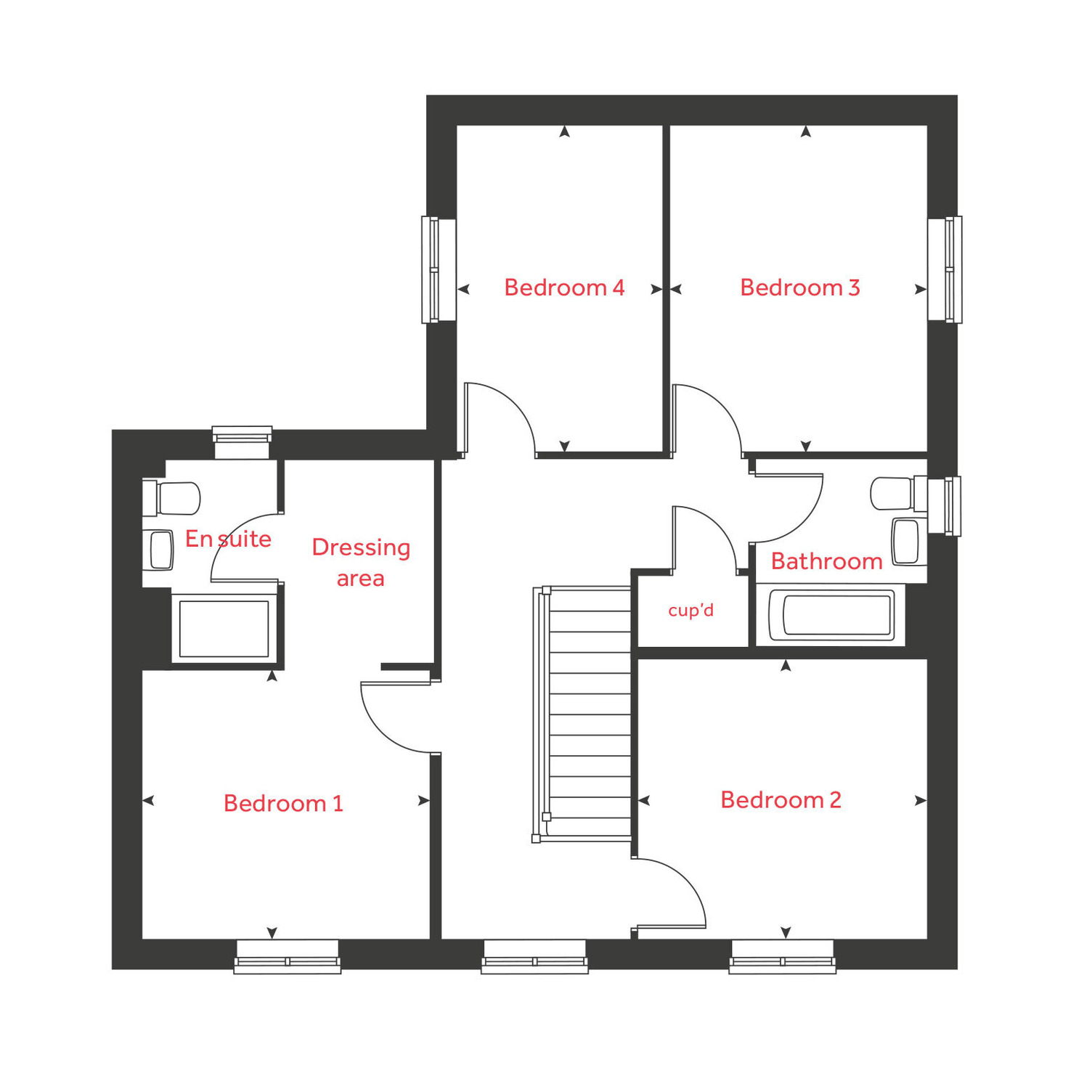"The Knightley" at Steventon Road, East Hanney, Wantage OX12, 4 bedroom