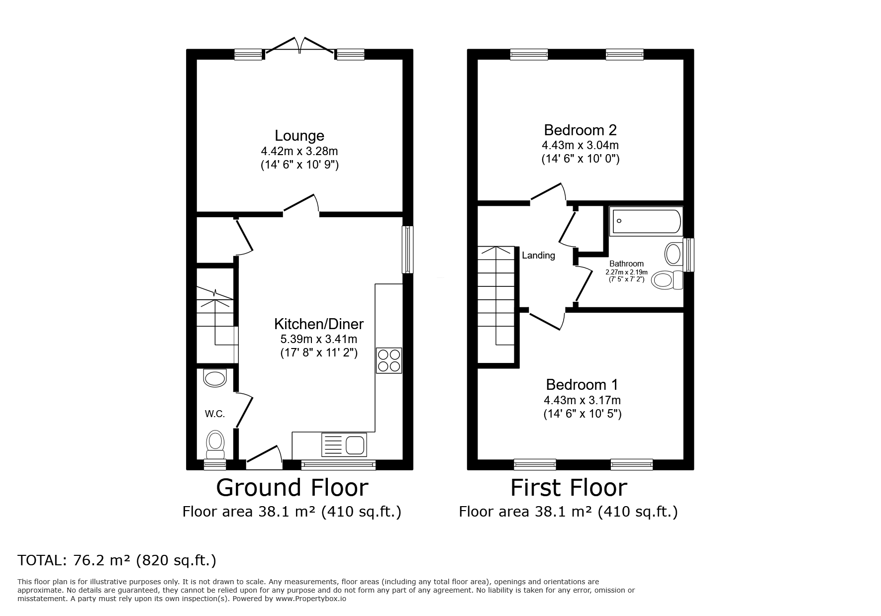 44, Eskdale Drive, Jarrow floorplan