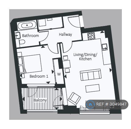 Flat, Kimpton Court Murrain Road, London floorplan