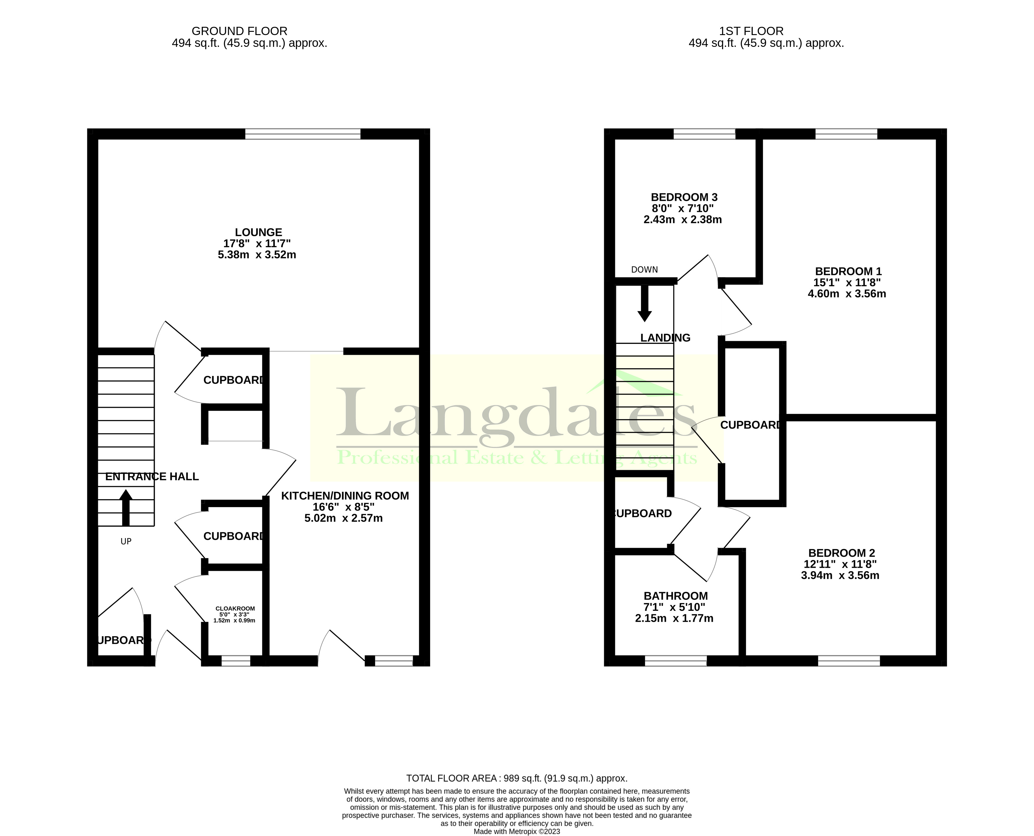 270, Reeth Place, Newton Aycliffe floorplan
