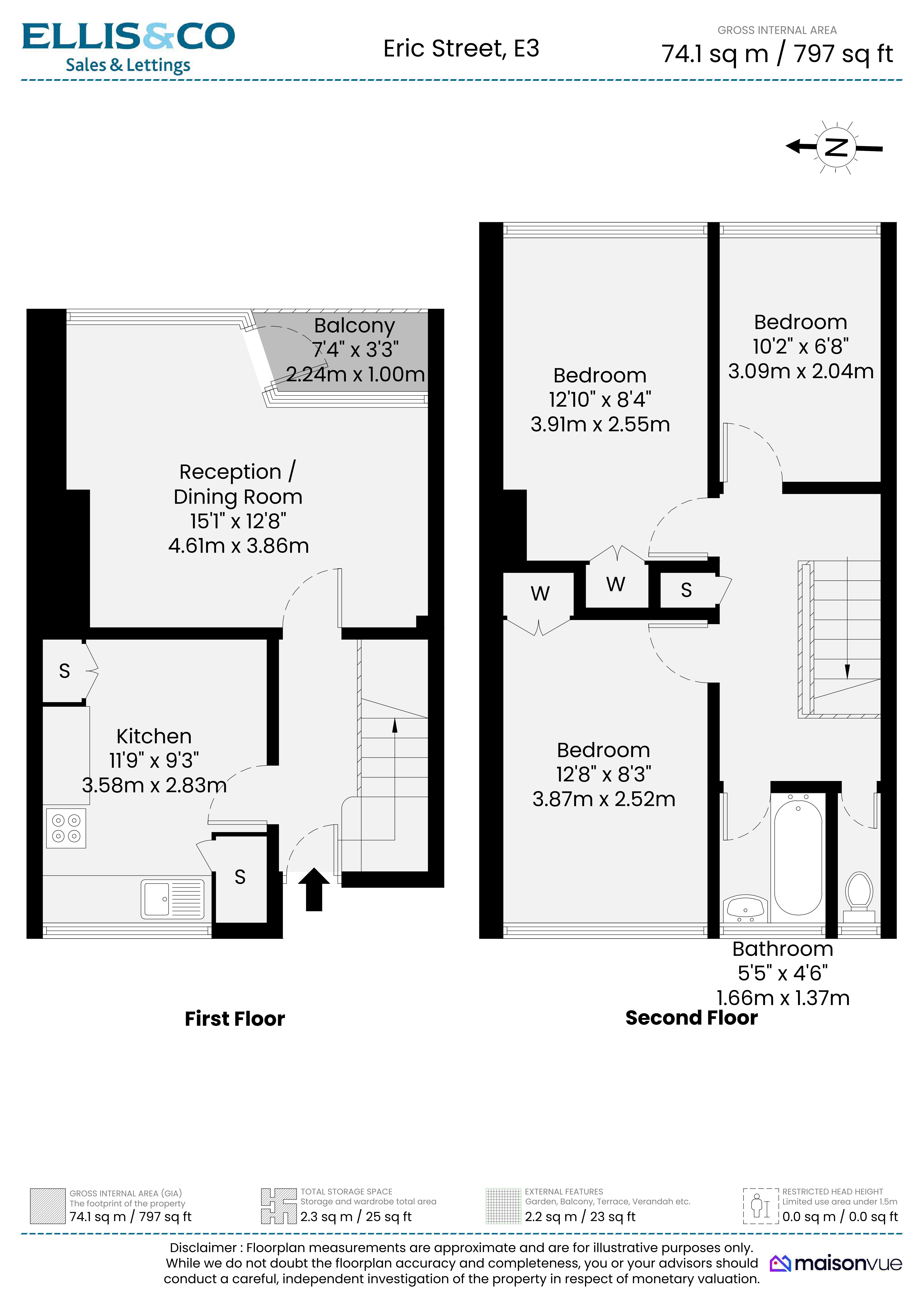 Eric Street, London floorplan