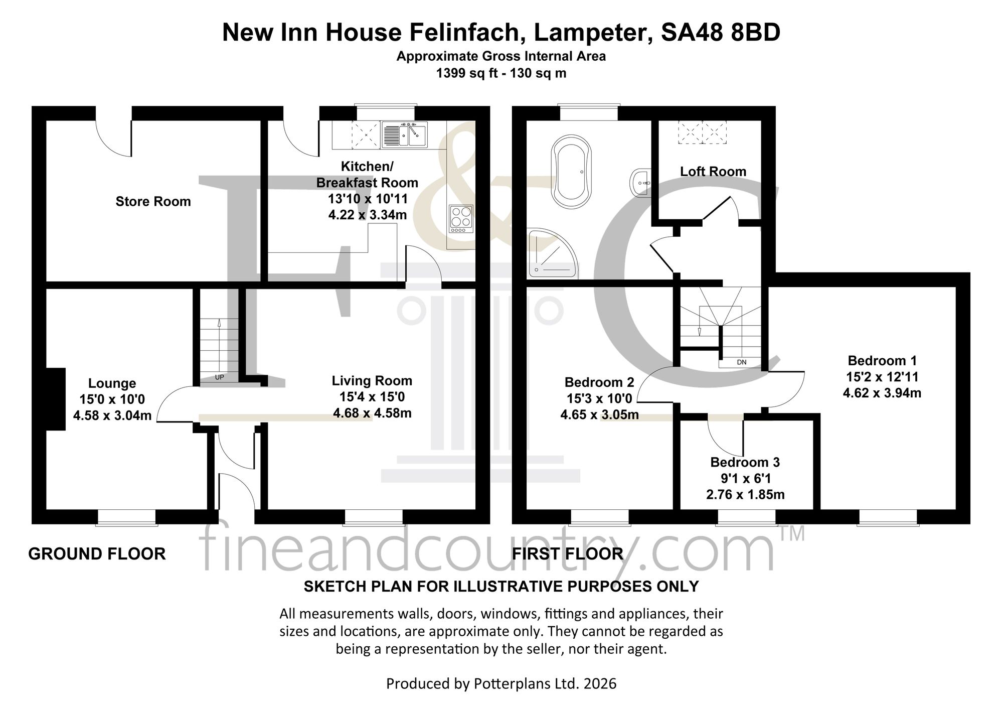 New Inn House, Lampeter floorplan