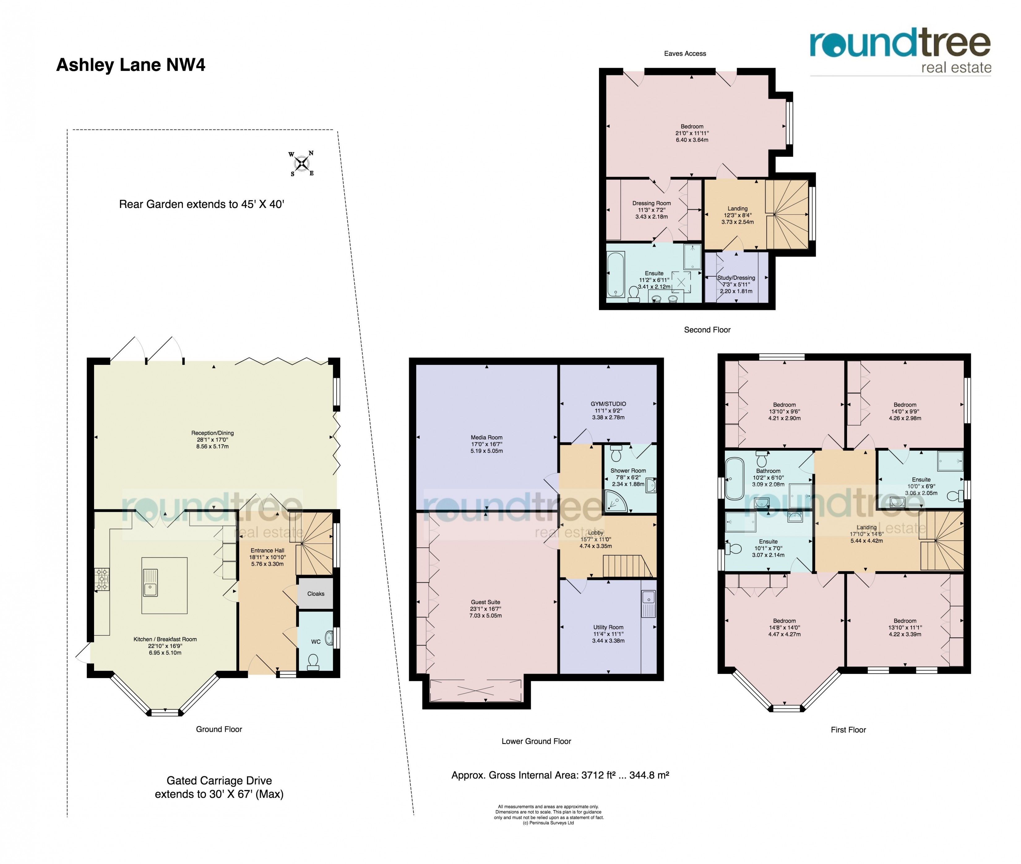 5 Bedrooms  to rent in Ashley Lane, London NW4