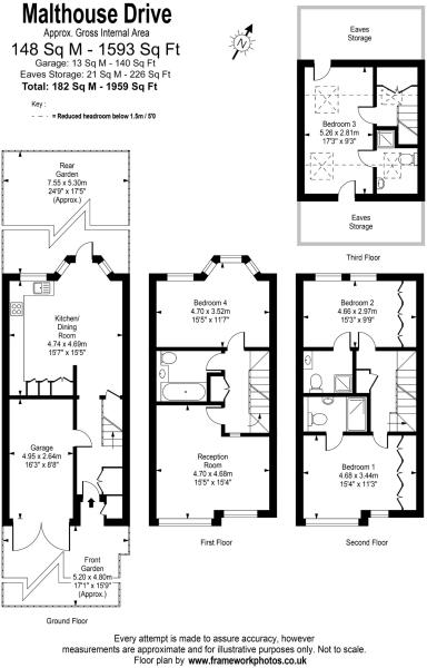 4 Bedrooms Flat to rent in Malthouse Drive, Chiswick W4