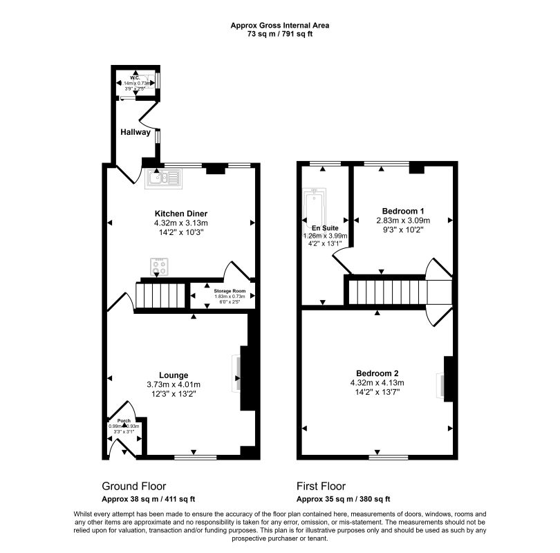 303, Tyldesley Road, Manchester floorplan