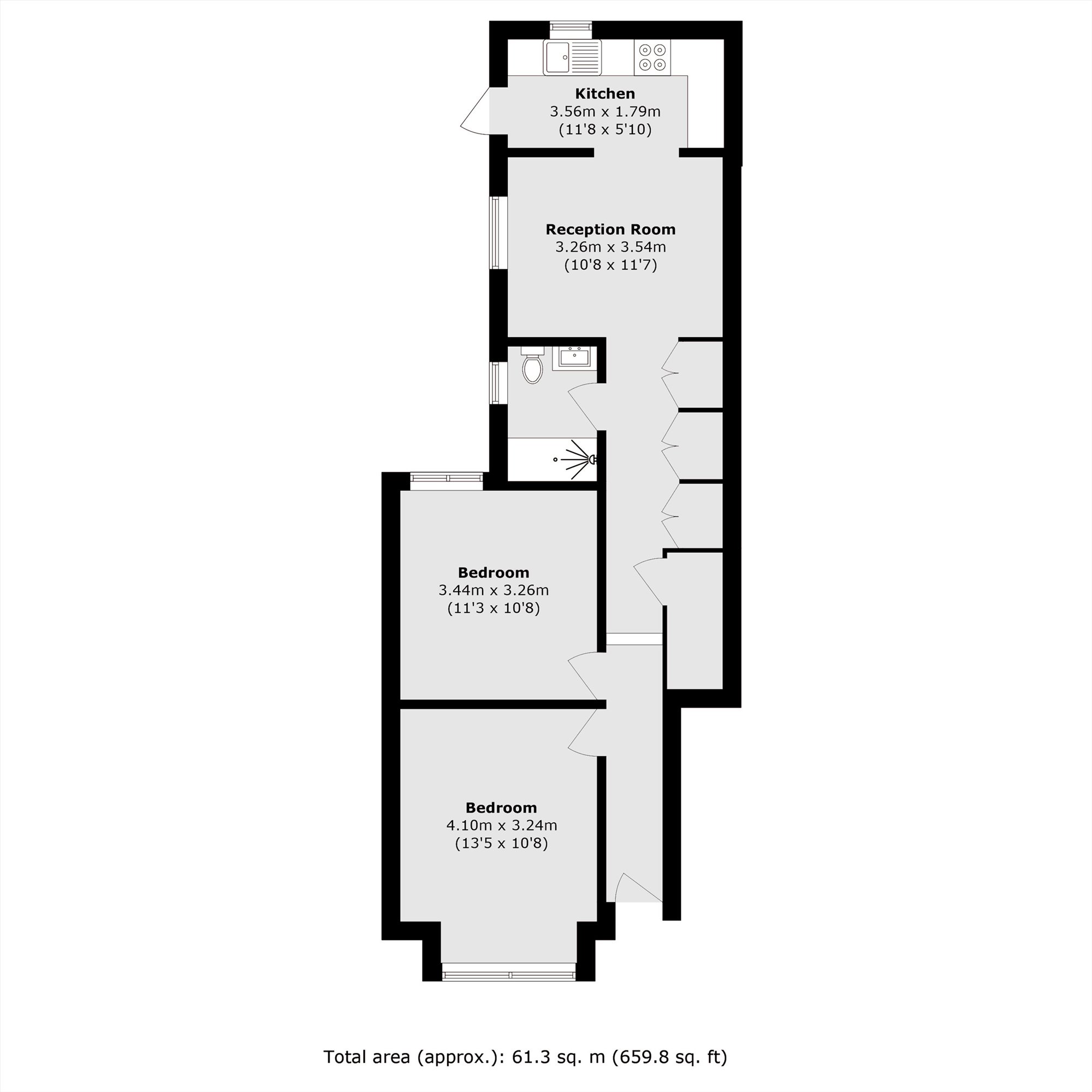 86, Willow Vale, London floorplan
