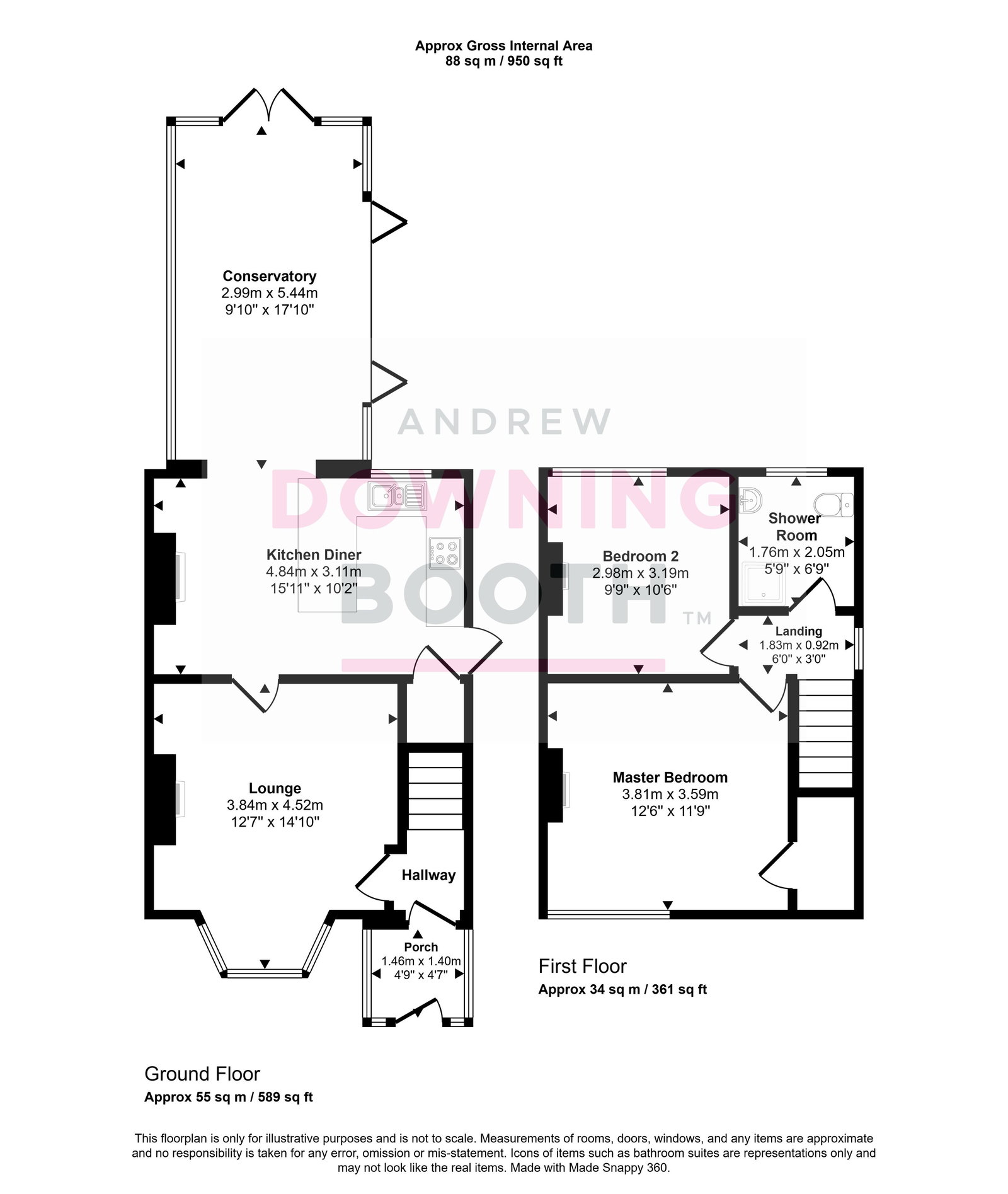 60, Salters Road, Walsall floorplan