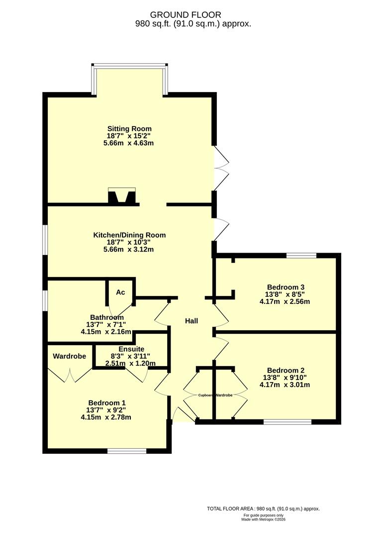 Rosejoy, Uffculme Road, Cullompton floorplan