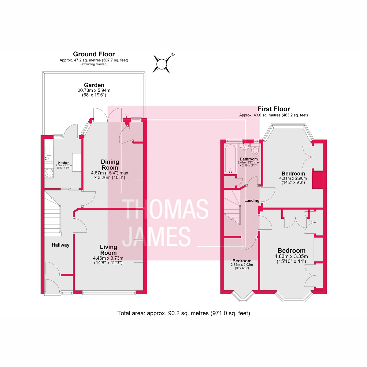 25, Chimes Avenue, London floorplan