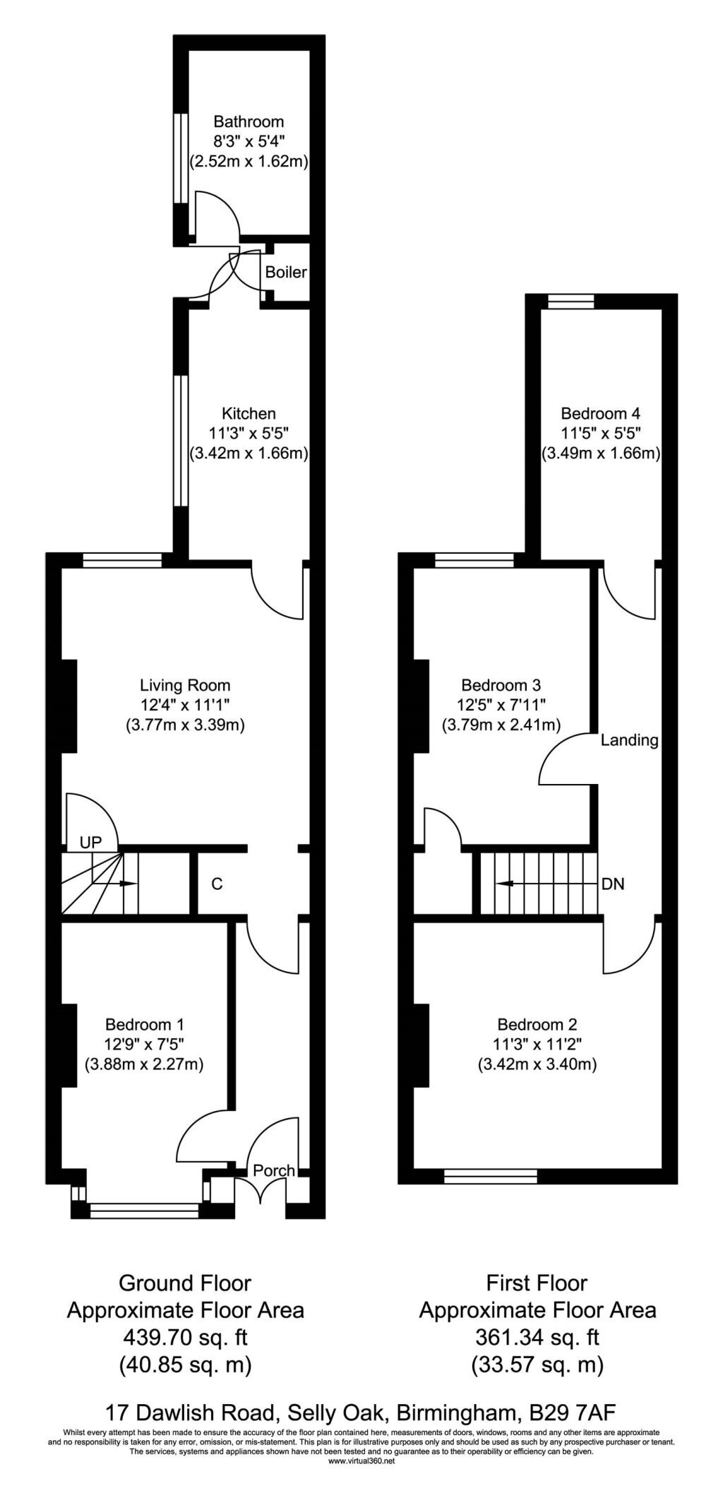 17, Dawlish Road, Birmingham floorplan