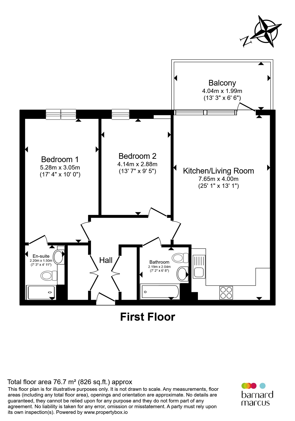 Flat 13, Arum Apartments, 22, Royal Engineers Way, London floorplan