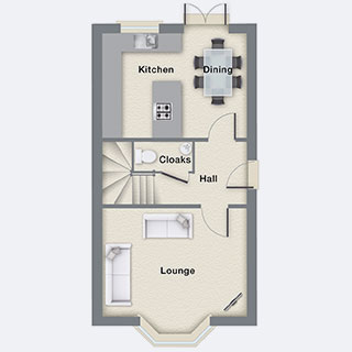 4 Bedrooms Semi-detached house for sale in 