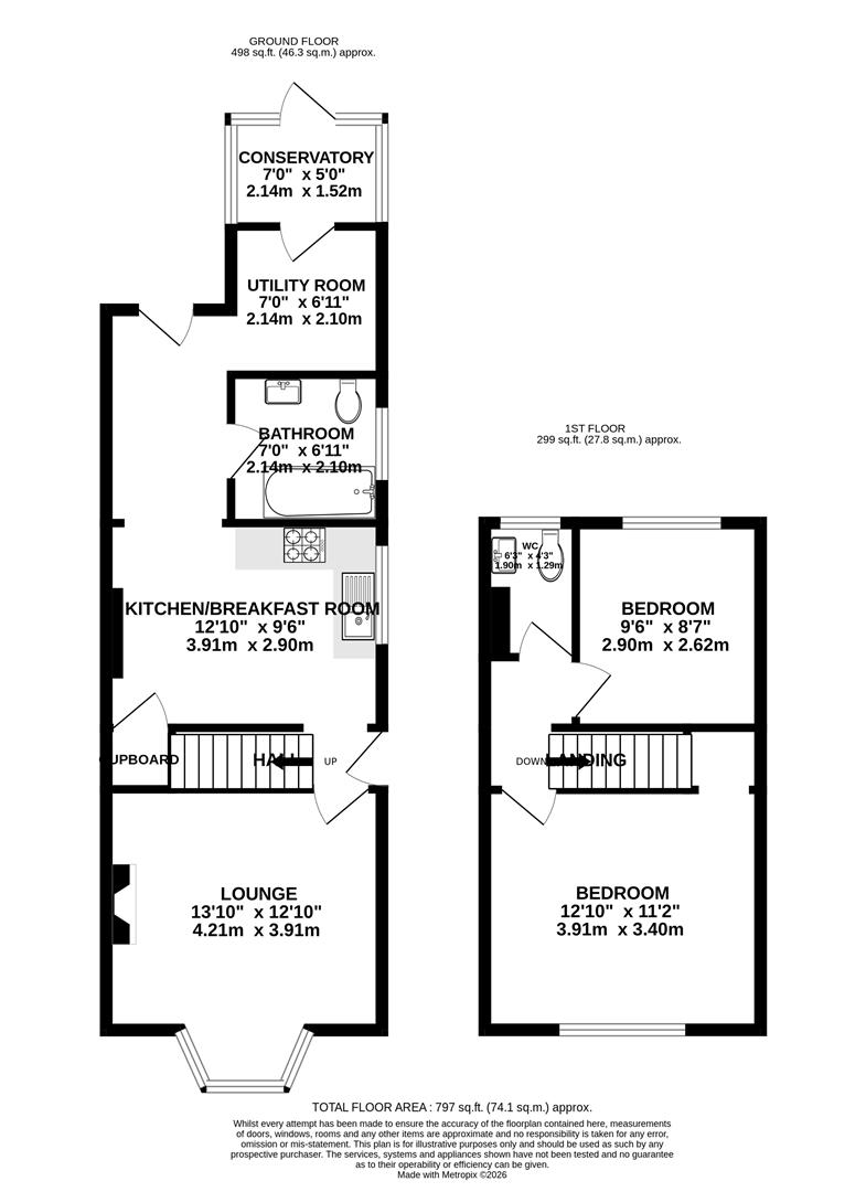 19, Church Walk, Leatherhead floorplan