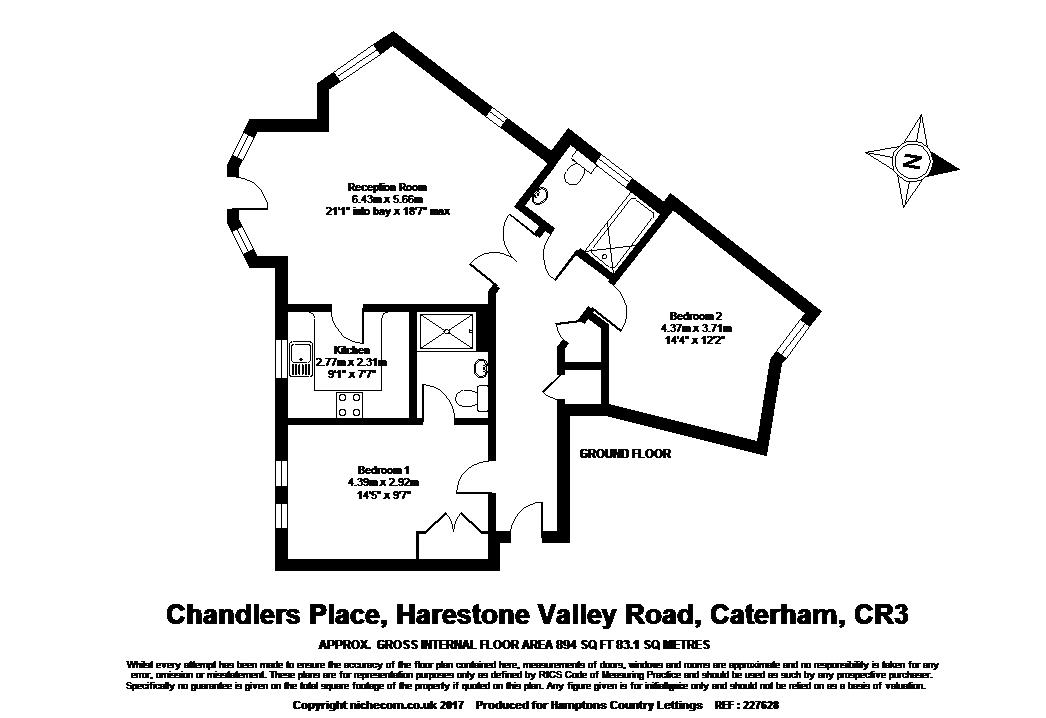 2 Bedrooms Flat to rent in Harestone Valley Road, Caterham CR3