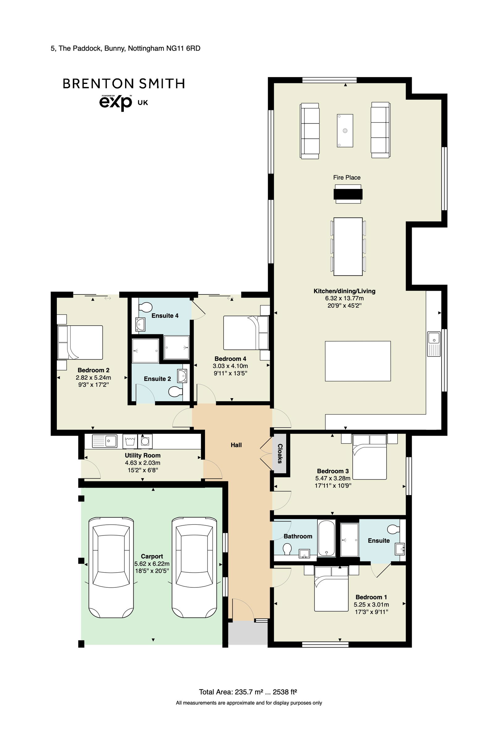 Plot 4,5 The Paddock, Moor Lane, Nottinghamshire floorplan