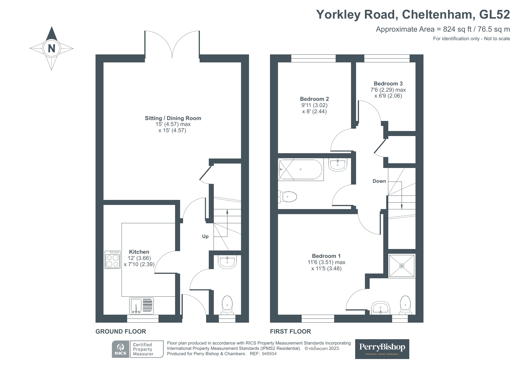 Battledown Park, Cheltenham, Gloucestershire GL52, 3 bedroom terraced ...