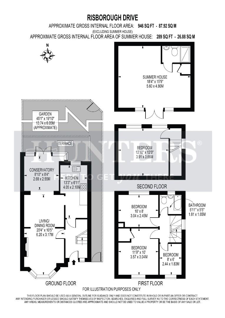 10, Risborough Drive, Worcester Park floorplan