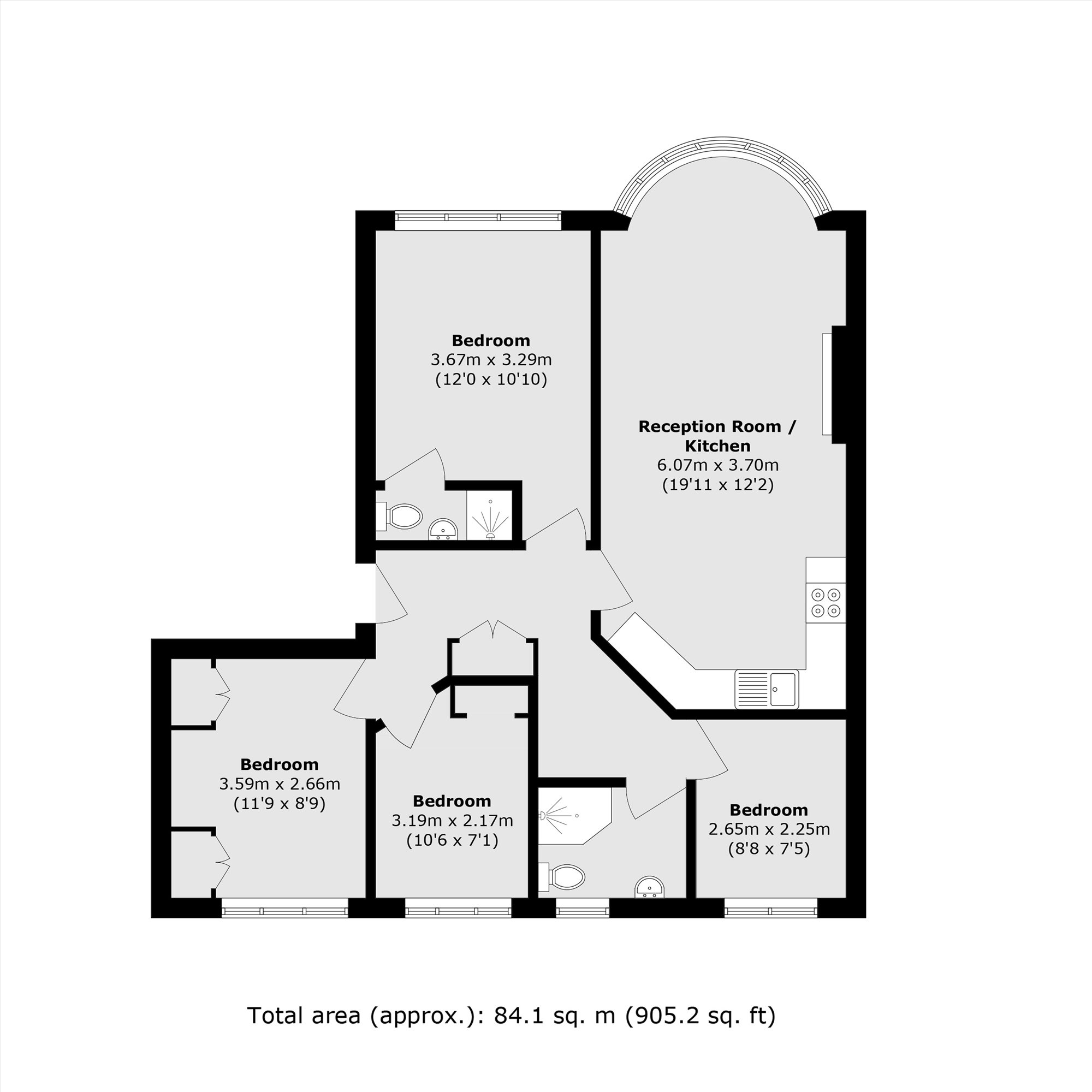 51, Quadrant Close, Hendon floorplan