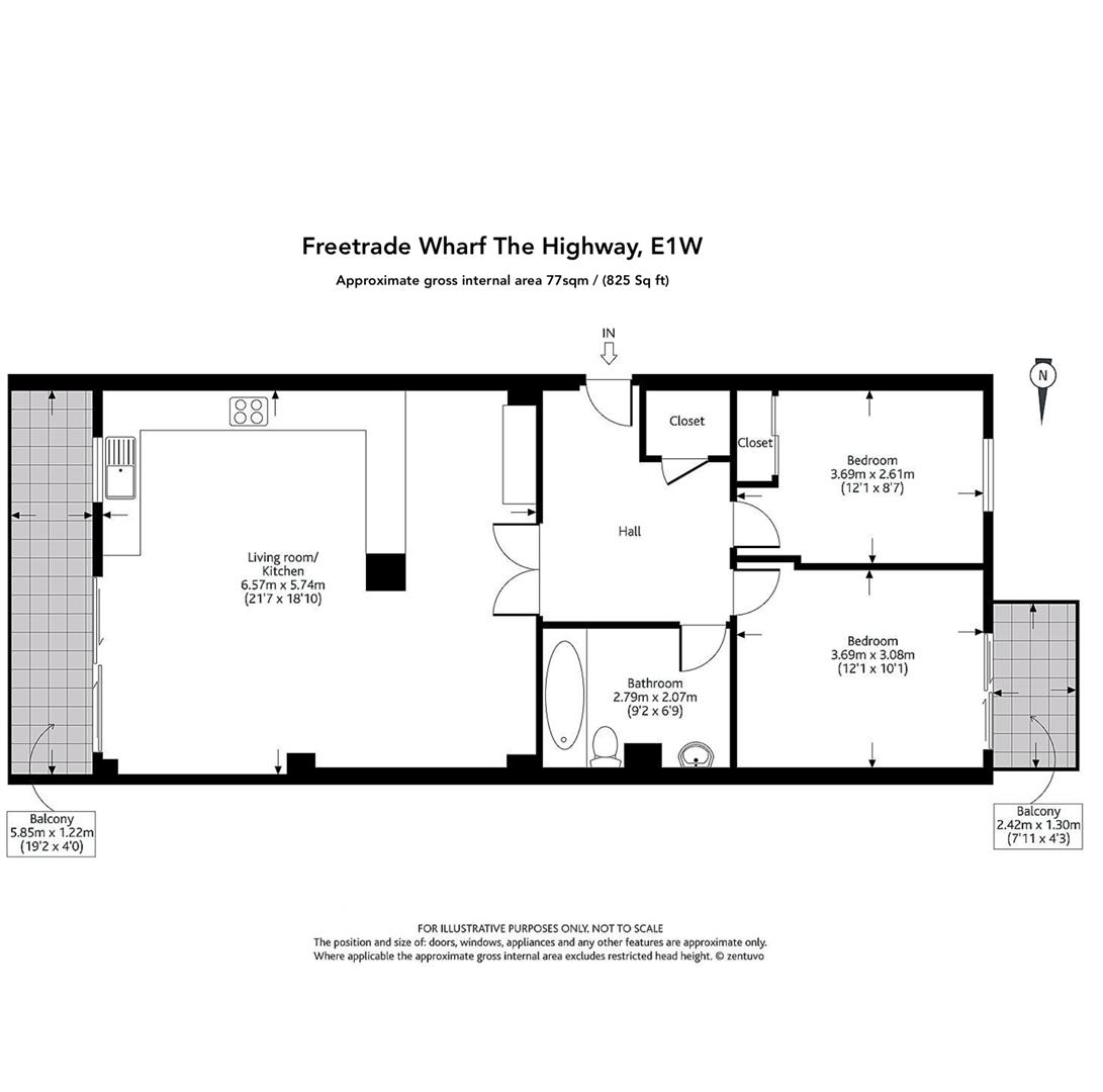 340 The Highway, London floorplan