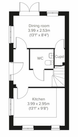 Plot 63 - The Ashdown Corner, Newton Abbot floorplan