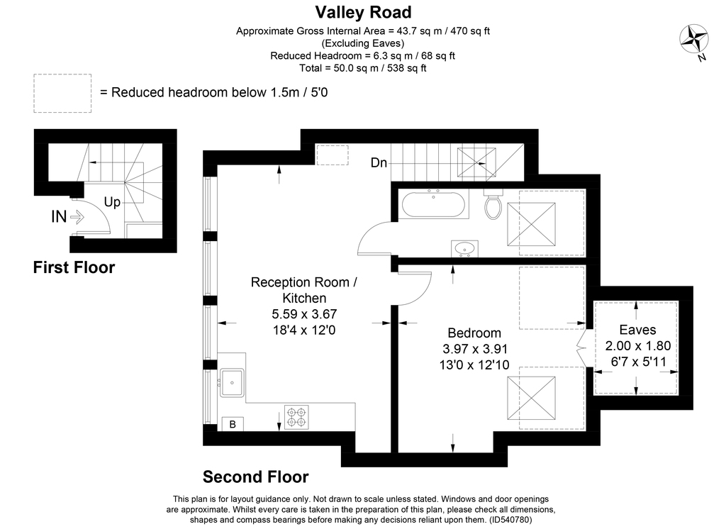 1 Bedrooms Flat to rent in Valley Road, London SW16