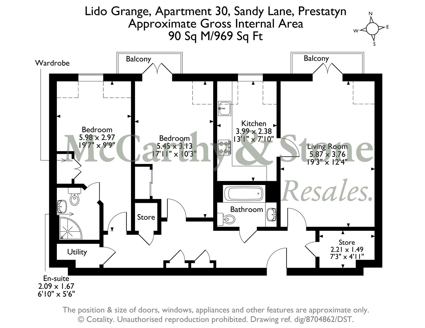 30 Lido Grange, Sandy Lane, Prestatyn floorplan