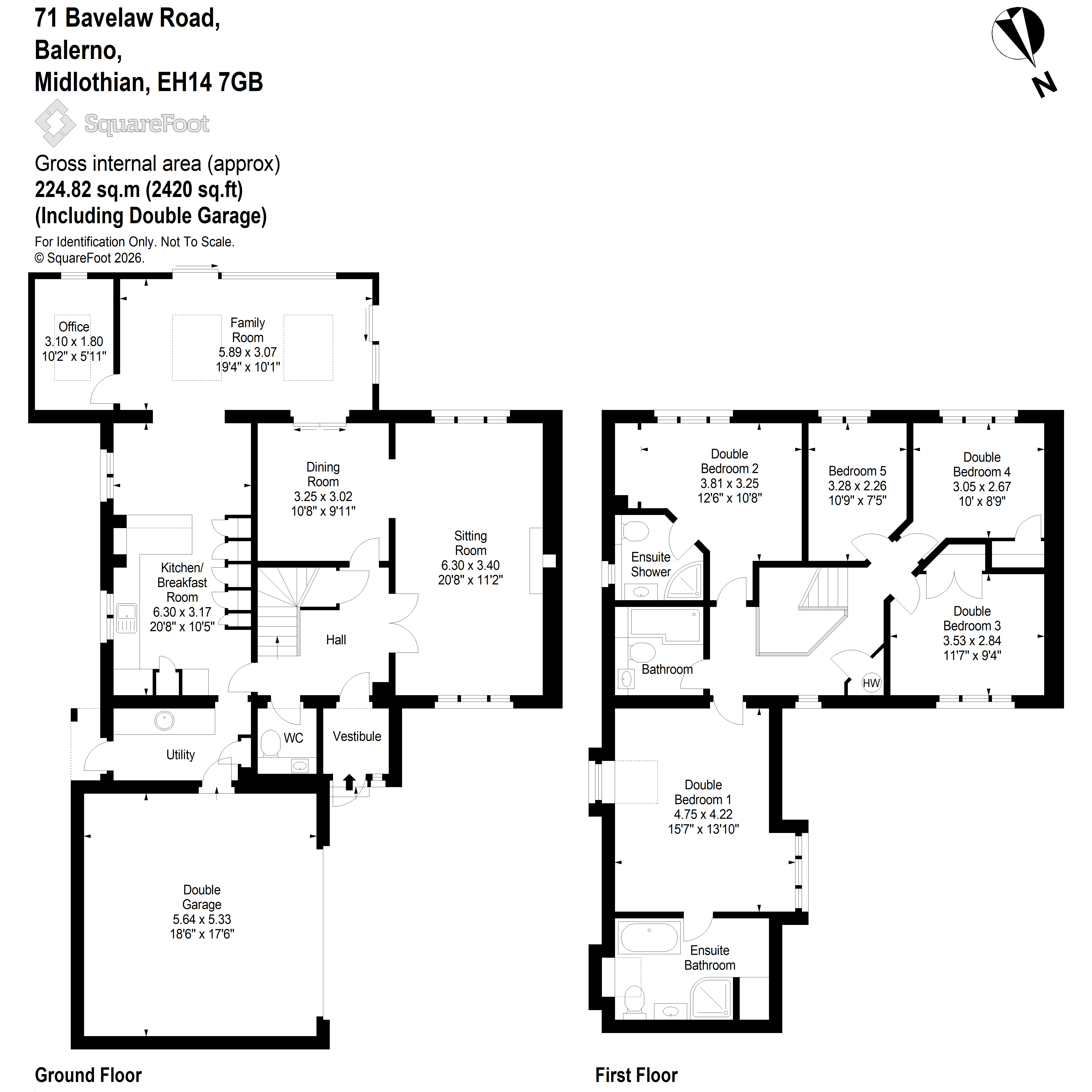 71, Bavelaw Road, Edinburgh floorplan