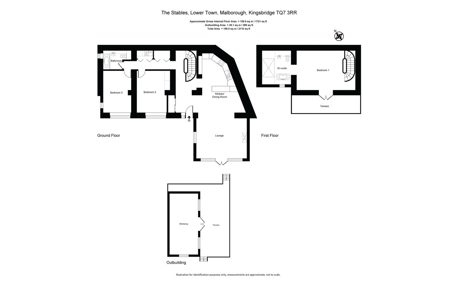 The Stables, Lower Town, Malborough floorplan